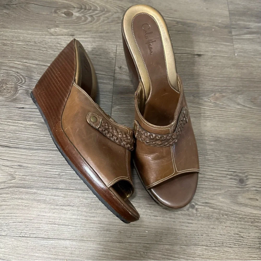 Cole Haan Cybil Slide Dark Amber Size 10